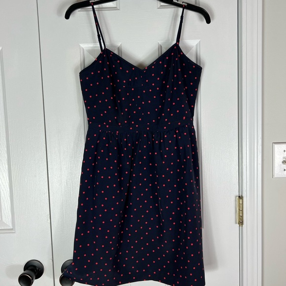 Jcrew Womens Navy Dot Dress Size 4